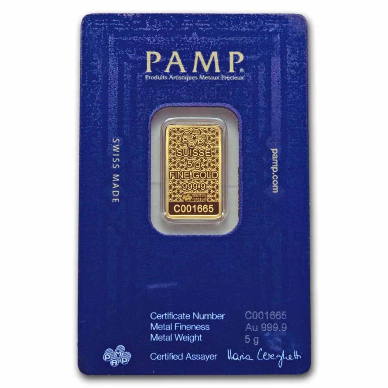 Picture of Pamp Suisse Arabian Horse 5 Gram Gold Bar - w/ Assay & Frame