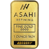 Picture of Asahi Refining Diwali Lakshmi 1 oz Gold Bar in Assay – LOW Serial #AD000017