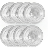 Picture of (Lot of 8) GSM Aztec Mayan Calendar 2 oz (8 x 1/4 oz) Silver Round