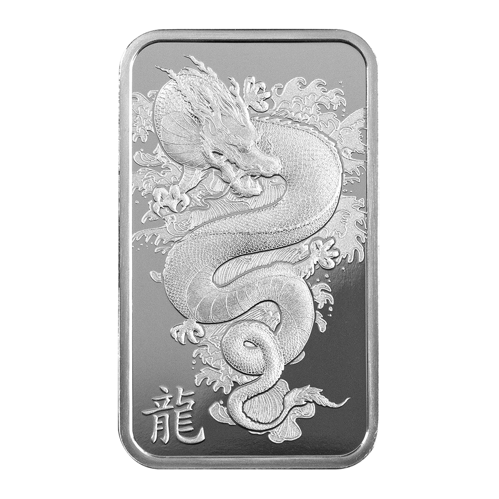 Picture of 2024 Pamp Lunar Year of the Dragon - Azure Dragon 10 Gram Silver Bar - In Assay