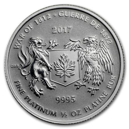 Picture of 2017 Royal Canadian Mint War of 1812 1/2 oz Platinum Coin - Sealed