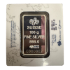 Picture of PAMP Rosa 100 Gram Silver Bar in Assay – Ultra Low Serial Number C000002 – Rare