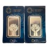 Picture of (Set of 2) PAMP MMTC Lotus 1 oz Silver Bar w/ Consecutive Serial # 14 & 15 