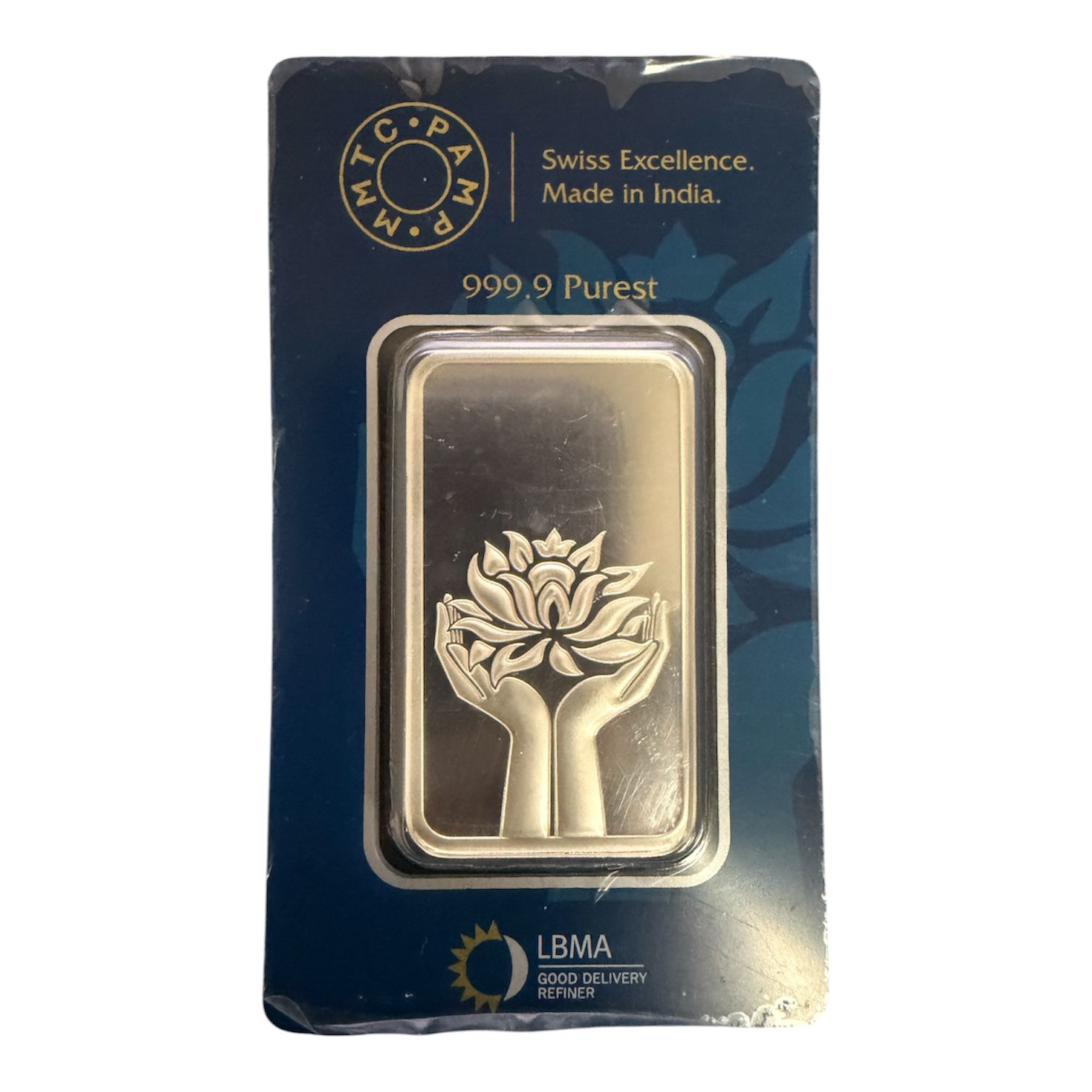 Picture of (Set of 2) PAMP MMTC Lotus 1 oz Silver Bar w/ Consecutive Serial # 14 & 15 