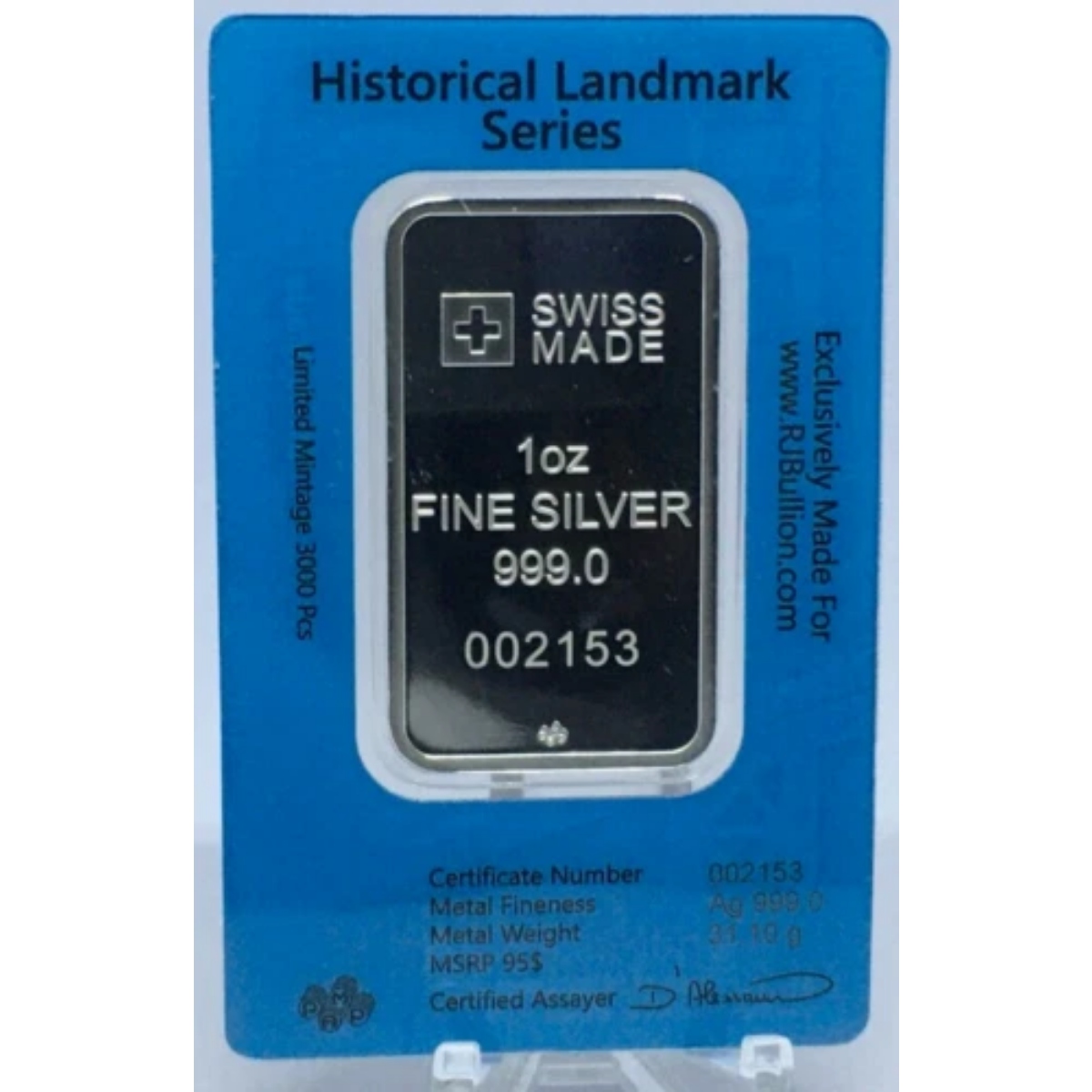 Picture of Pamp Historical Landmark - San Francisco Golden Gate Bridge 1 oz Silver Bar