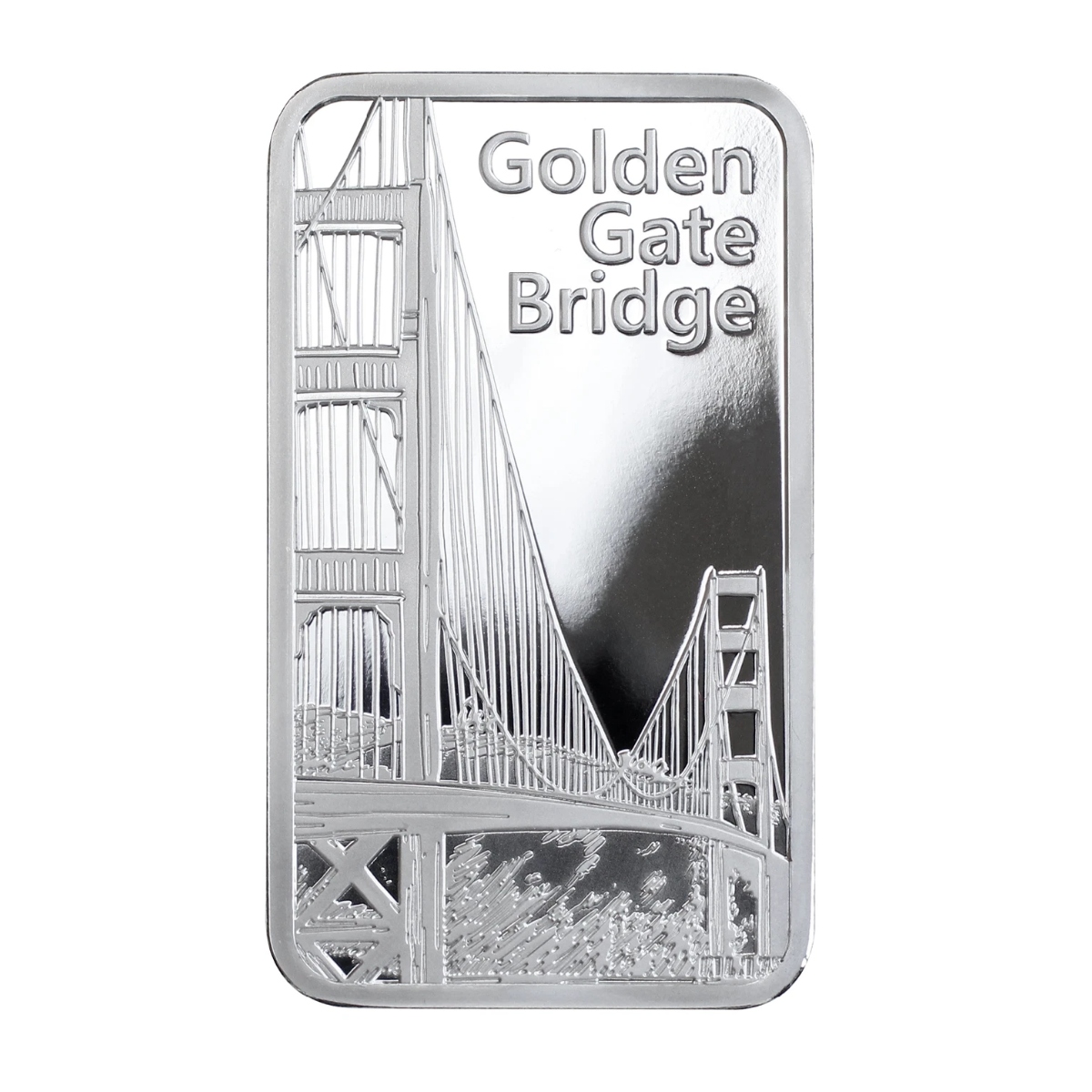 Picture of Pamp Historical Landmark - San Francisco Golden Gate Bridge 1 oz Silver Bar