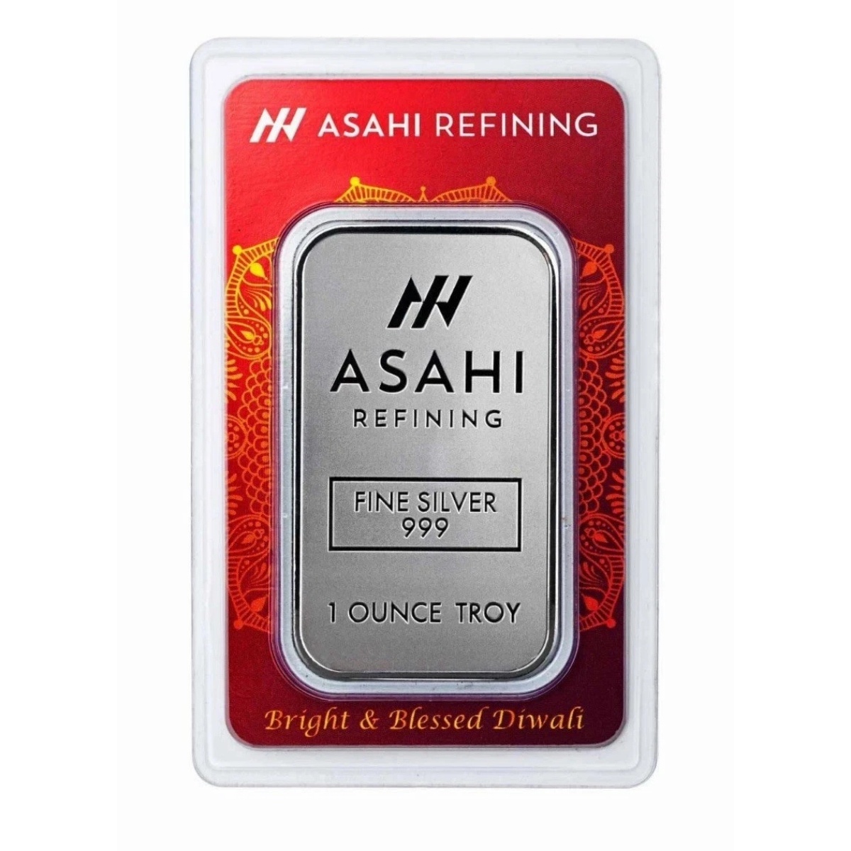 Picture of 2024 Asahi Refining Diwali Festival of Lights 1 oz Silver Bar - In Assay