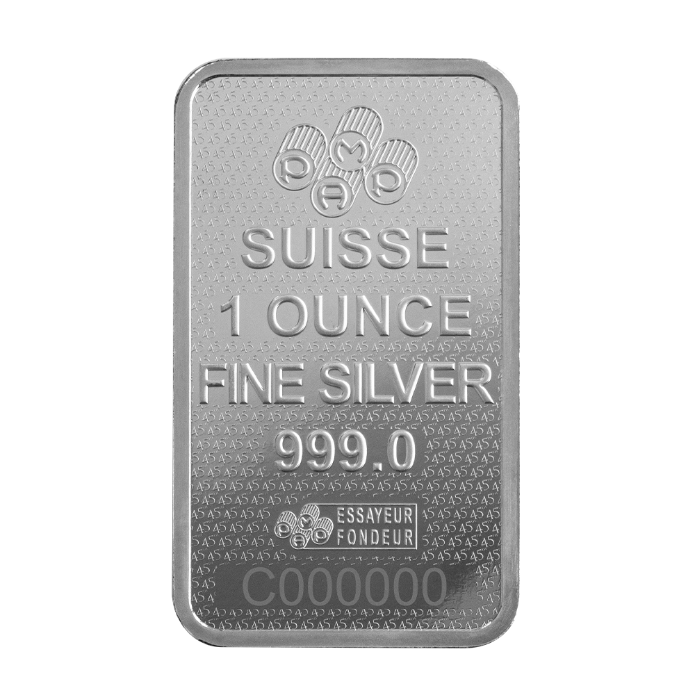 Picture of Pamp Suisse Lady Fortuna 45th Anniversary 1 oz Silver Bar - In Assay