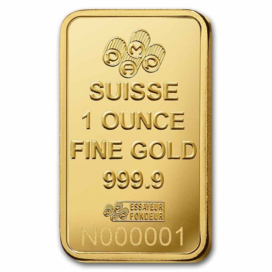 Picture of Pamp Suisse Lady Fortuna 1 oz Gold Bar - In Assay Card