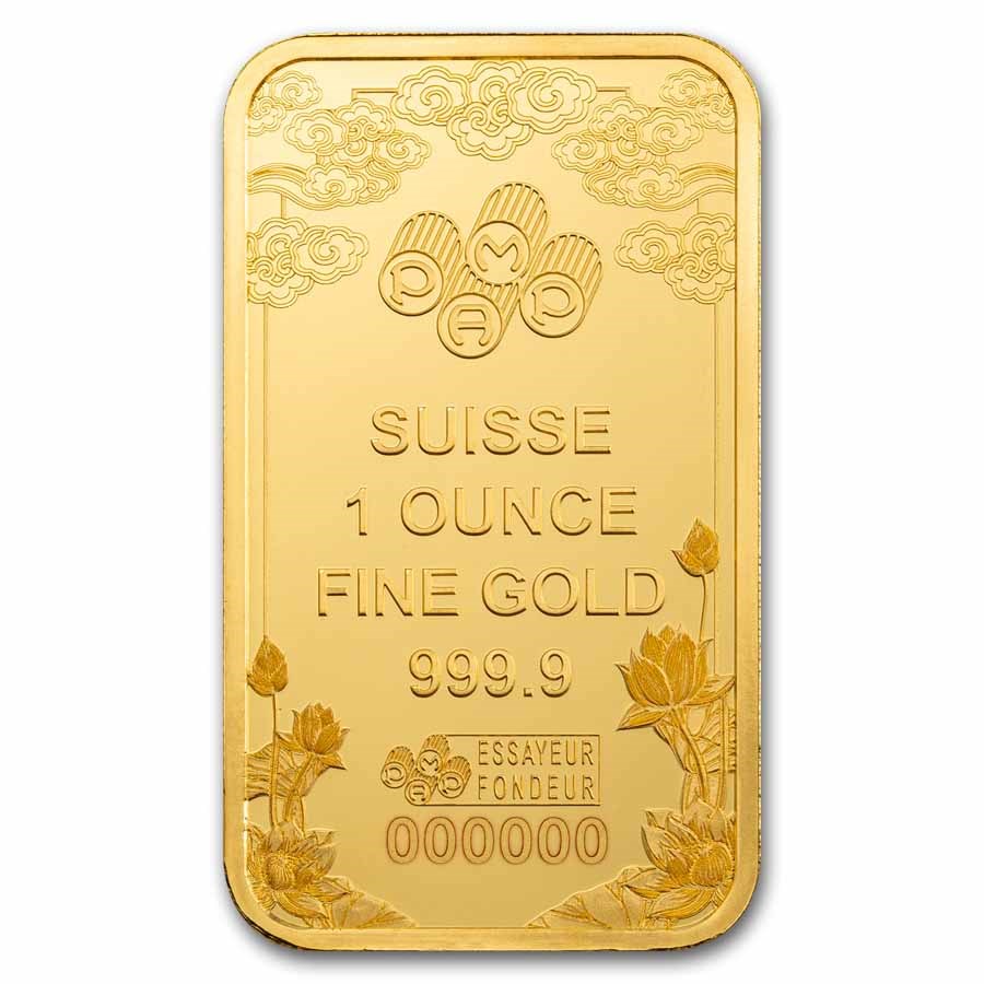 Picture of 2025 Pamp Good Luck Yellow Dragon 1 oz Gold Bar - In Assay