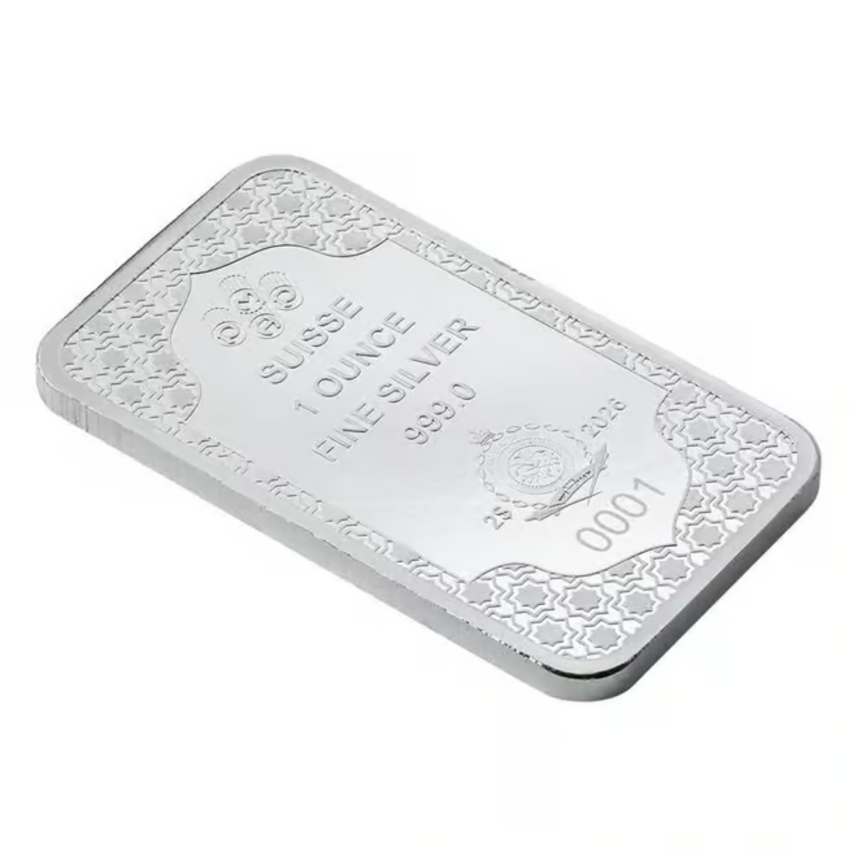 Picture of 2026 Pamp Suisse Eid Mubarak 1 oz Silver Bar - In Assay w/Sleeve