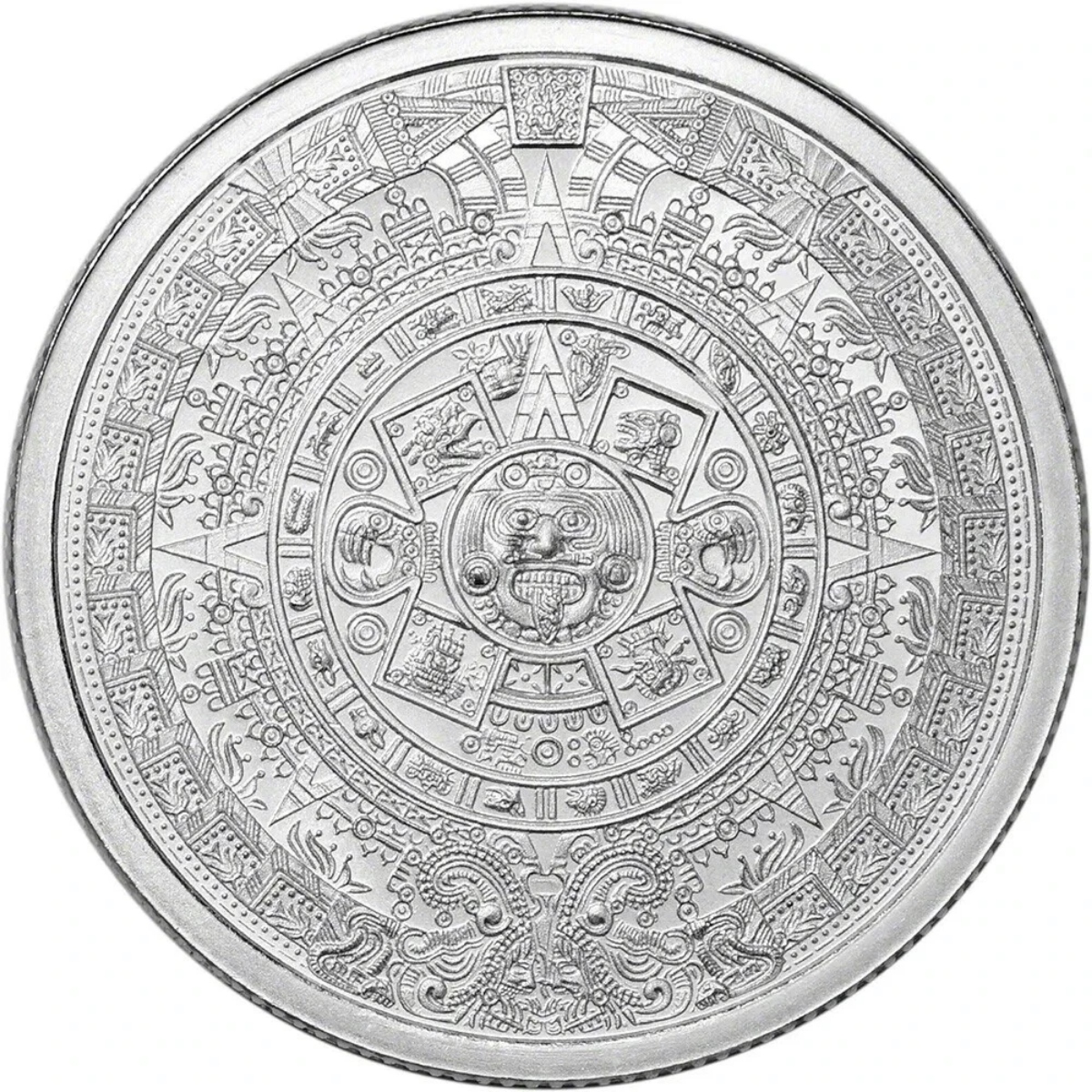 Picture of Golden State Mint Aztec Mayan Calendar 1/4 oz Silver Round