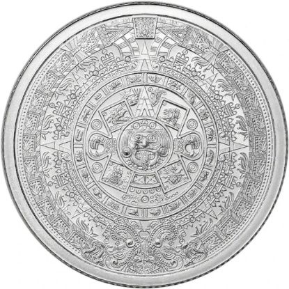 Picture of Golden State Mint Aztec Mayan Calendar 1/4 oz Silver Round