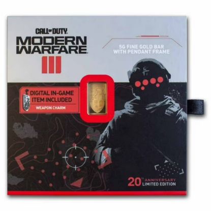 Picture of Pamp Suisse Call of Duty Modern Warfare MWIII 5 Gram Gold Bar (Very Low Serial!)