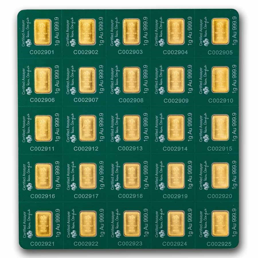 Picture of Pamp Suisse Diwali Festival Of Lights 25 x 1 gram -  In Assay Multigram Card