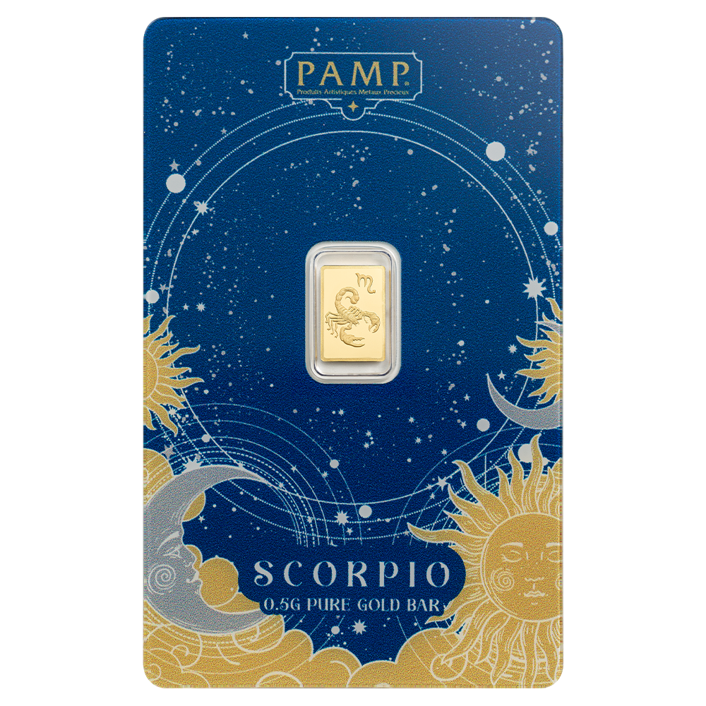 Picture of Pamp Suisse Complete 12 Zodiac Signs Gold Bar Set – 1/2g Each, 6g Total