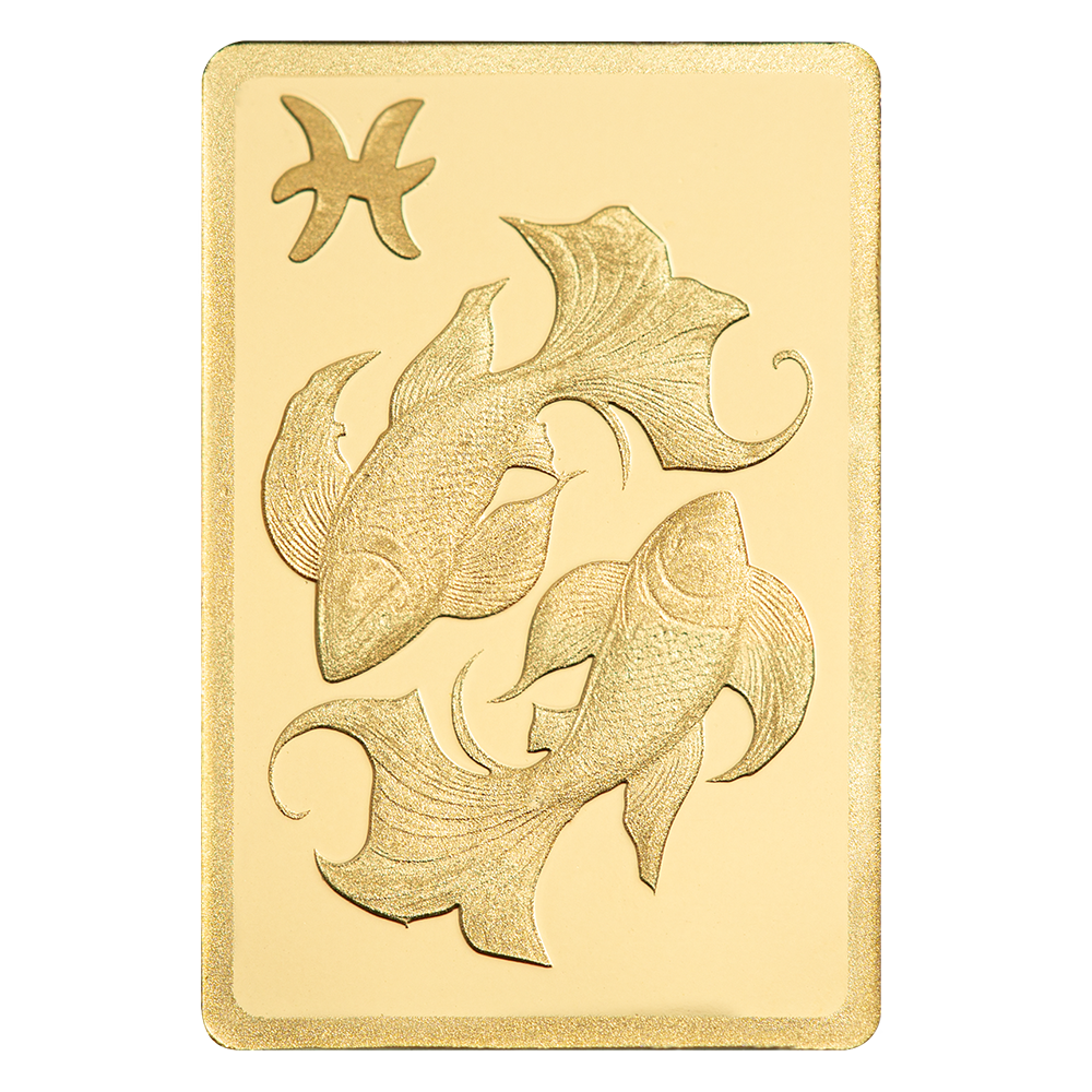 Picture of Pamp Suisse Zodiacs Series - Pisces 1/2 gram Gold Bar - In Assay