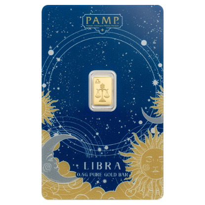 Picture of Pamp Suisse Zodiacs Series - Libra 1/2 gram Gold Bar - In Assay