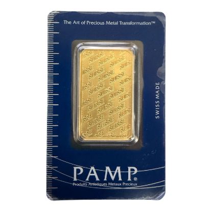 Picture of PAMP Suisse 1 oz Gold Minted Bar – In Plastic Deformed Assay