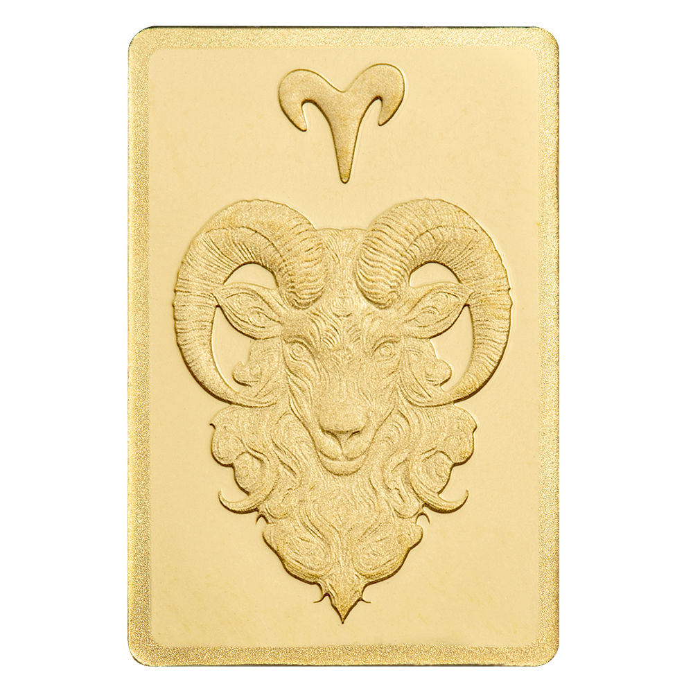 Picture of Pamp Suisse Zodiacs Series - Aries 1/2 gram Gold Bar - In Assay