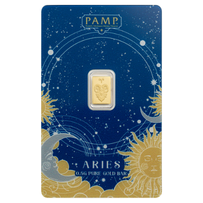 Picture of Pamp Suisse Zodiacs Series - Aries 1/2 gram Gold Bar - In Assay