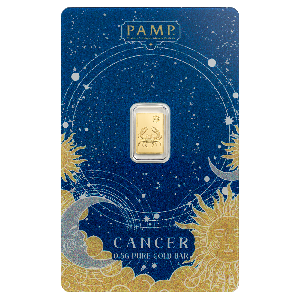 Picture of Pamp Suisse Zodiacs Series - Cancer 1/2 gram Gold Bar - In Assay