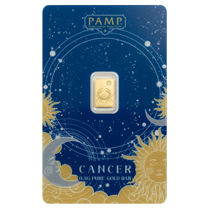 Picture of Pamp Suisse Zodiacs Series - Cancer 1/2 gram Gold Bar - In Assay