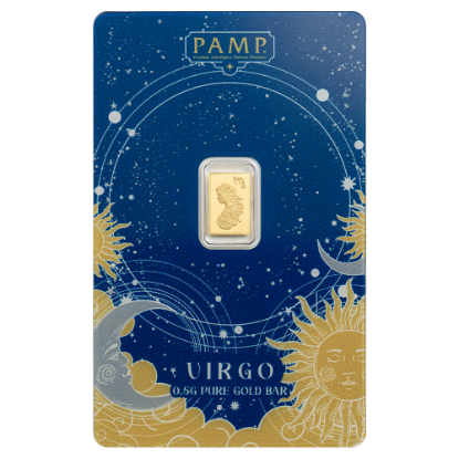 Picture of Pamp Suisse Zodiacs Series - Virgo 1/2 gram Gold Bar - In Assay