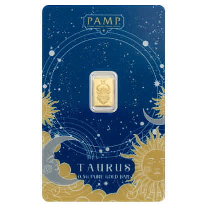 Picture of Pamp Suisse Zodiacs Series - Taurus 1/2 gram Gold Bar - In Assay