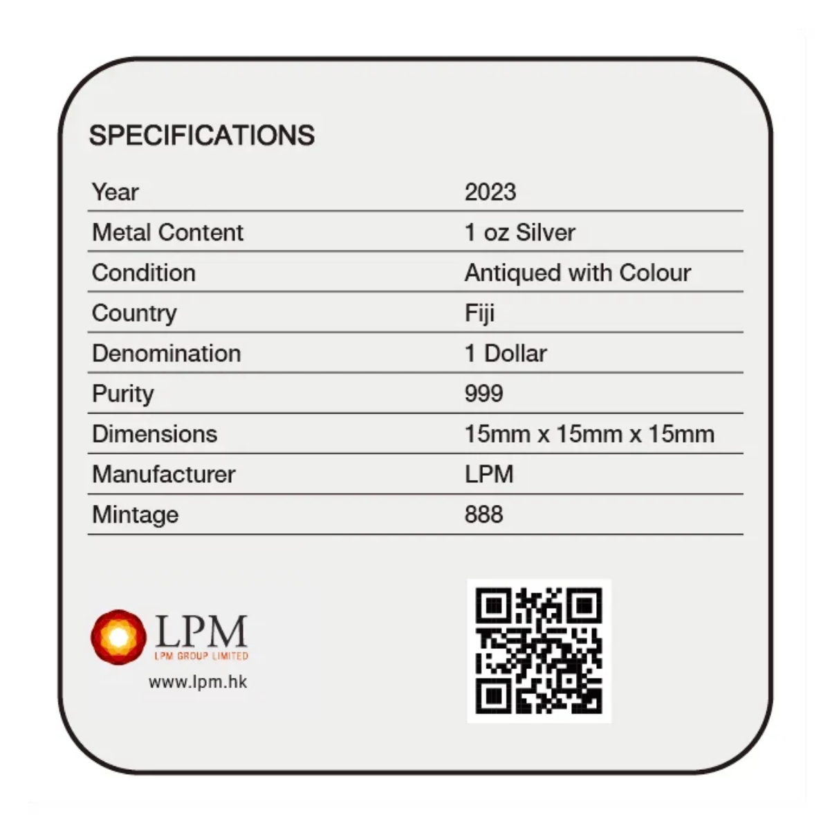 Picture of 2023 Year of the Rabbit Rolling Dice 1 oz Antique Silver – w/Slight Scratches