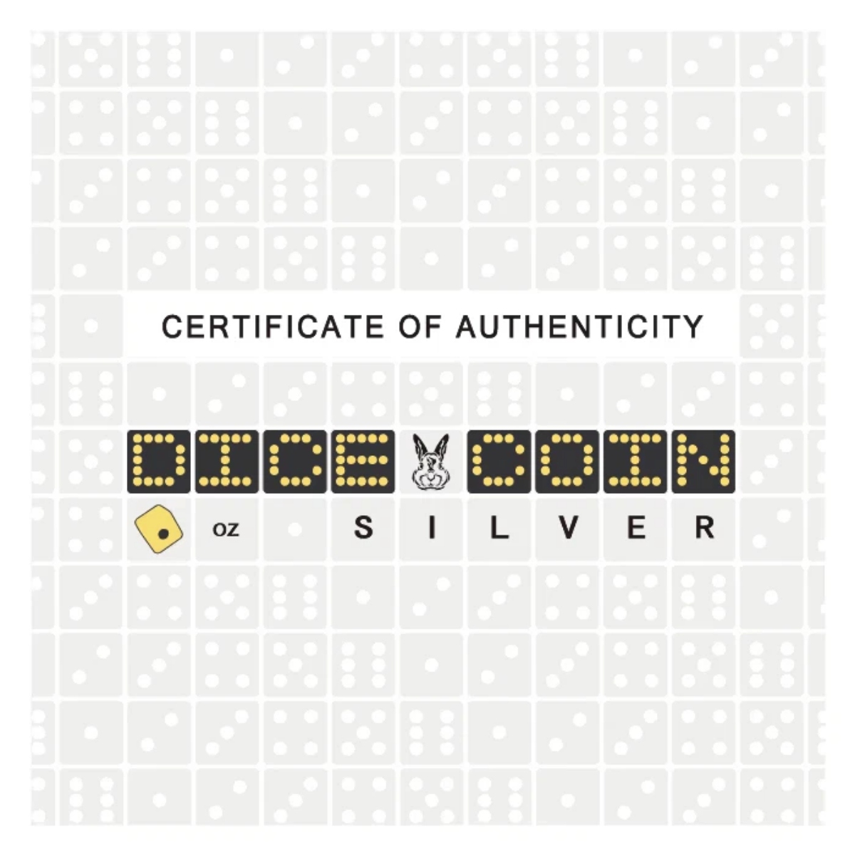 Picture of 2023 Year of the Rabbit Rolling Dice 1 oz Antique Silver – w/Slight Scratches