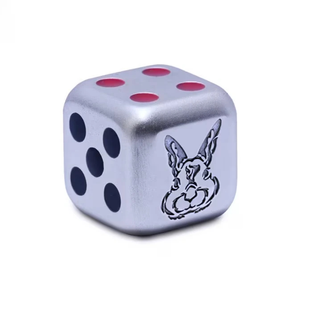 Picture of 2023 Year of the Rabbit Rolling Dice 1 oz Antique Silver – w/Slight Scratches