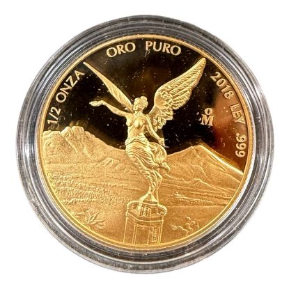 Picture of 2018 Mexico 1/2 oz Onza Proof Gold Libertad Coin – Ultra Low Mintage 1,000