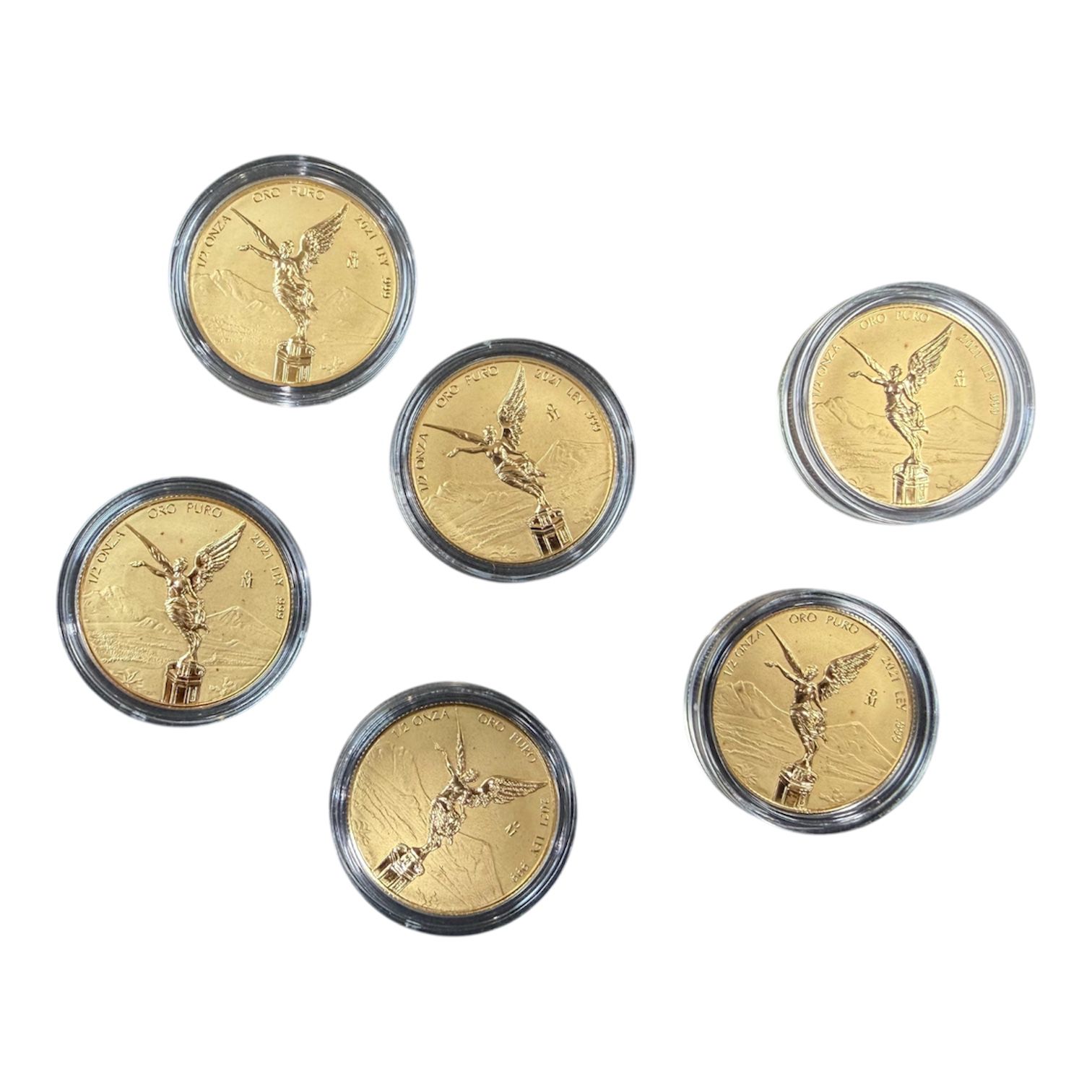 Picture of 2021 Mexico 1/2 oz Onza Reverse Proof Gold Libertad Coin - Low Mintage 500