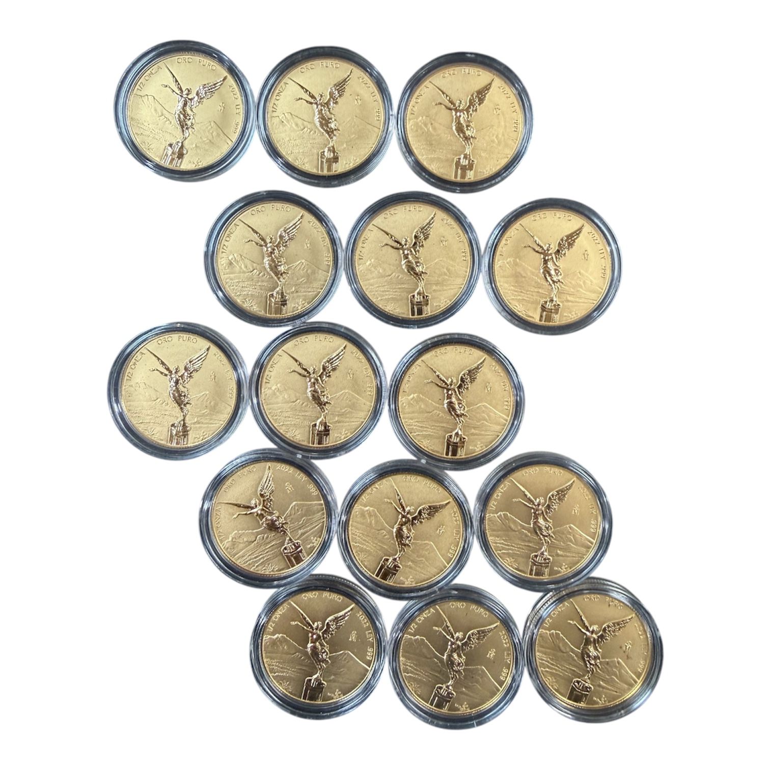 Picture of 2022 Mexico 1/2 oz Onza Reverse Proof Gold Libertad Coin - Ultra Low Mintage 500