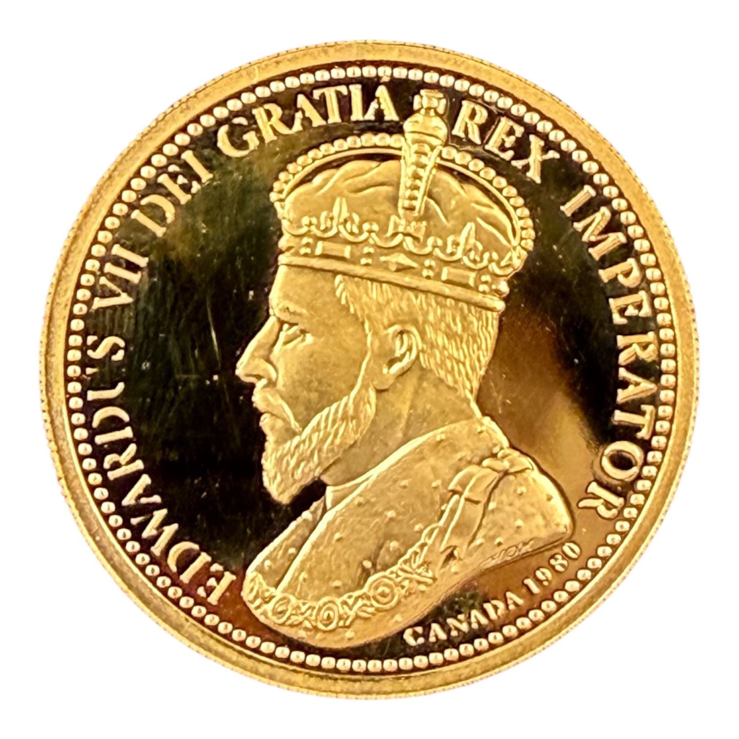 Picture of 1980 Canada Engelhard LTEE Beaver/Castor 1 oz Gold Round – Serial #3336