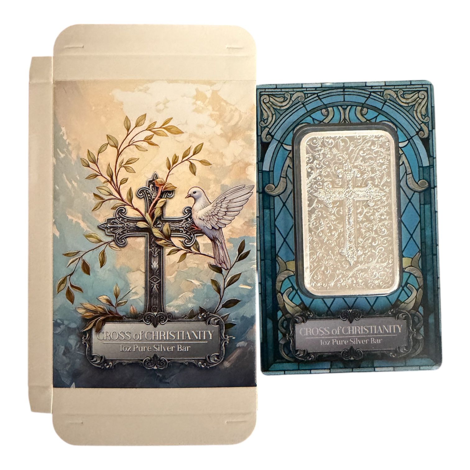 Picture of Pamp Religious 1 oz (Total 4oz) Silver Bars Set -Cross, Lakshmi, Eid, Am Yisrael