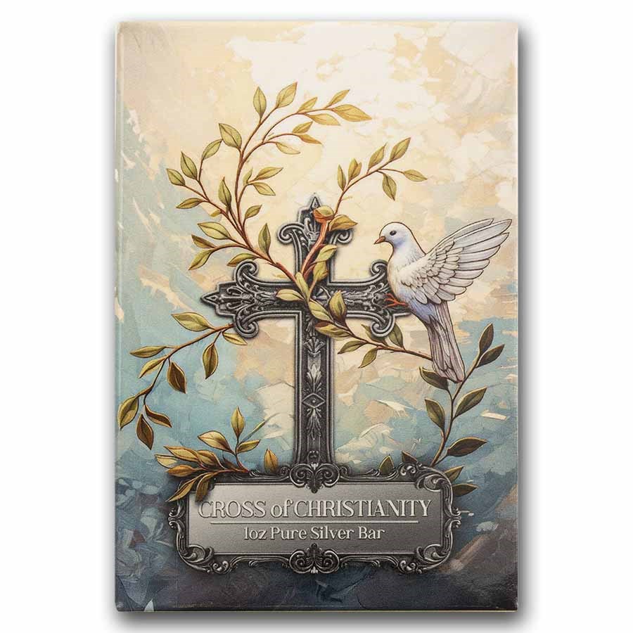 Picture of PAMP Suisse Cross of Christianity 1 oz Silver Bar - In Assay w/Sleeve