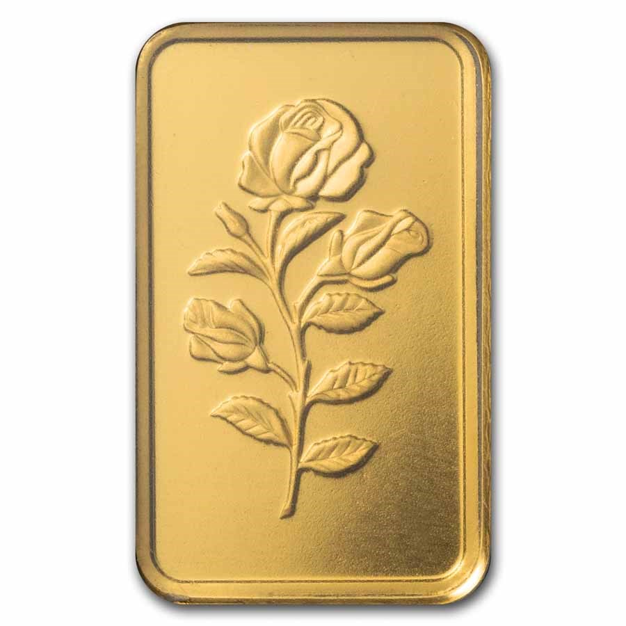 Picture of Pamp Suisse Rosa 5 Gram Gold Bar - In Assay Card