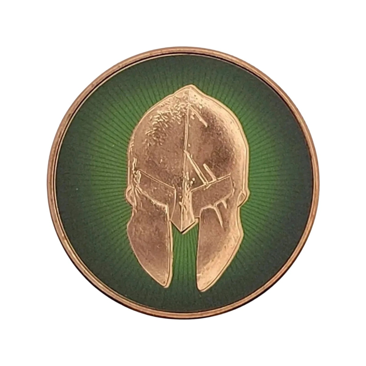 Picture of (Tube of 20) Molon Labe Spartan Warrior 1oz Colorized Copper Round
