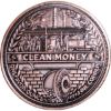 Picture of (Tube of 20) Dirty Hands-Clean Money 1 oz Antiqued Copper round