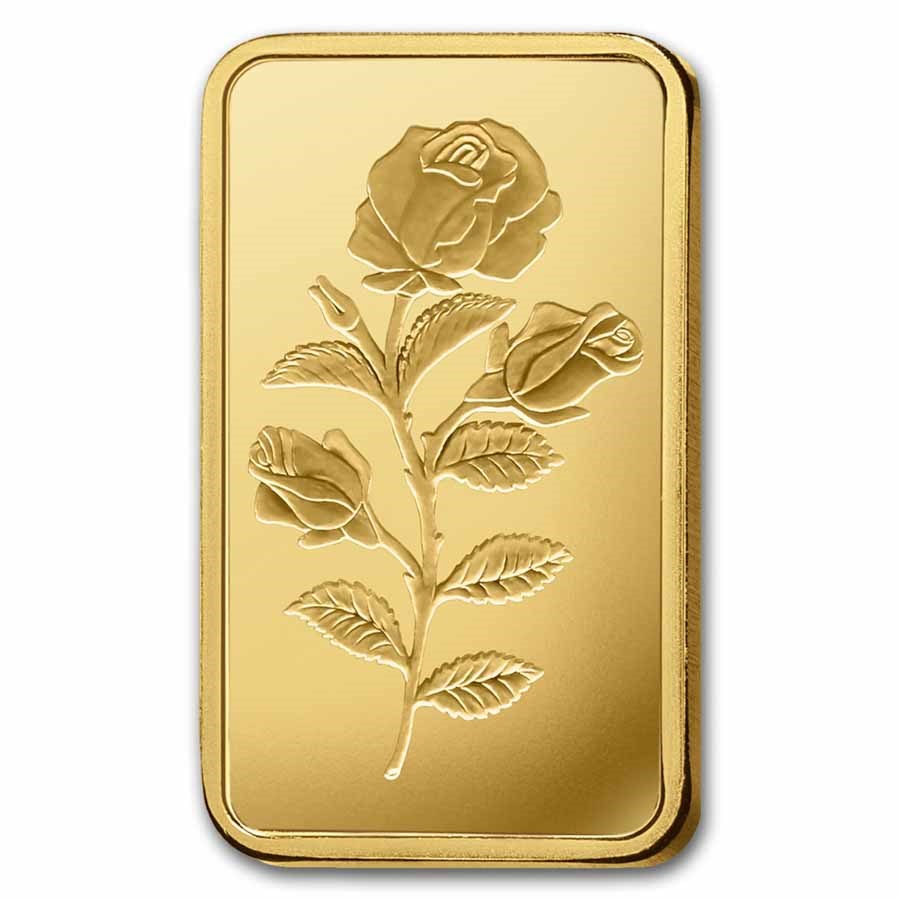 Picture of Pamp Suisse Rosa 10 Gram Gold Bar - Large Assay Card