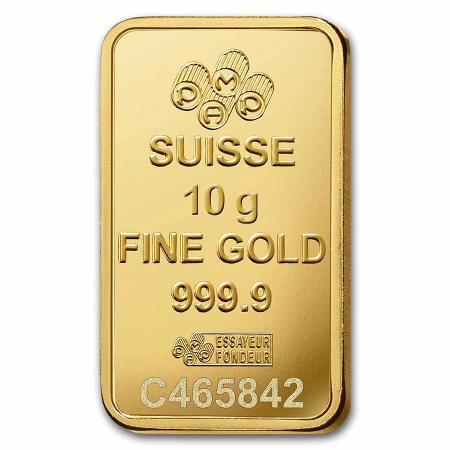 Picture of Pamp Suisse Rosa 10 Gram Gold Bar - Large Assay Card