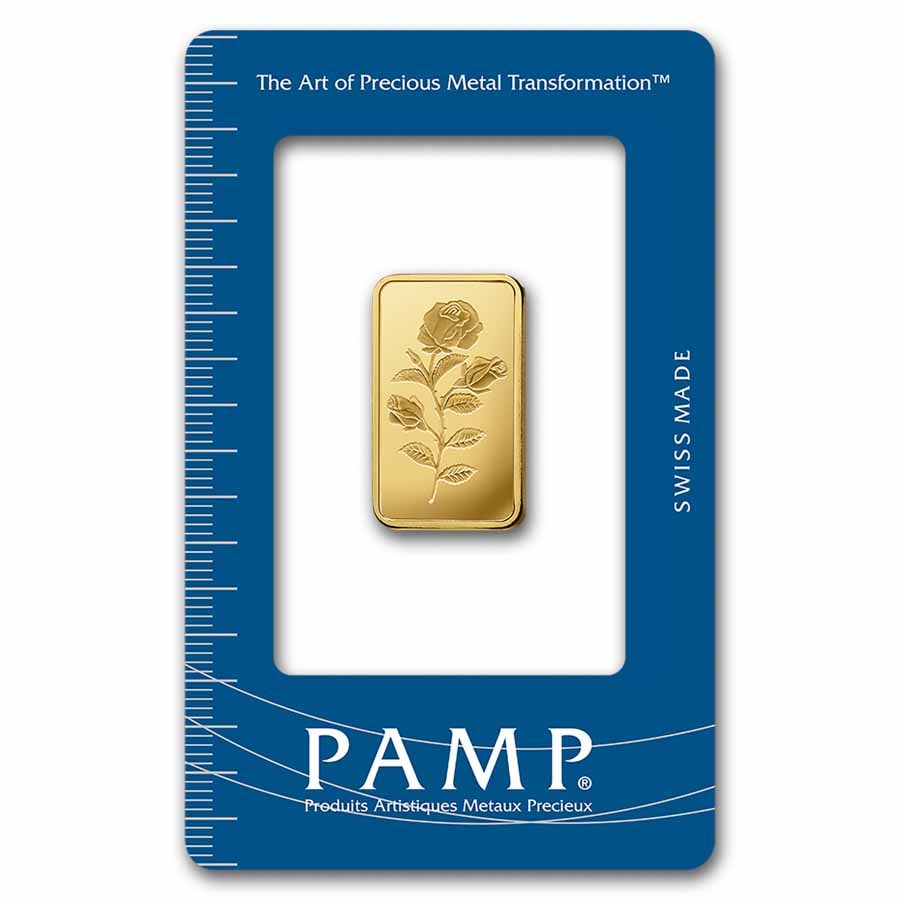 Picture of Pamp Suisse Rosa 10 Gram Gold Bar - Large Assay Card