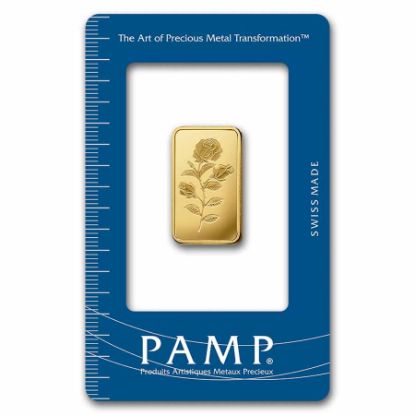 Picture of Pamp Suisse Rosa 10 Gram Gold Bar - Large Assay Card