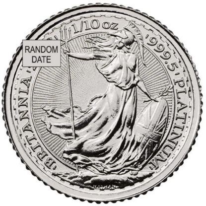 Picture of  Royal Mint Britannia 1/10 oz Platinum Coin - Random Year