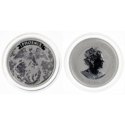 Picture of 2022 Perth Mint Australia Phoenix 1/4 oz Platinum Coin - In Capsule