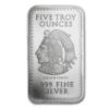 Picture of Golden State Mint (GSM) Aztec Mayan Calendar 5 oz Silver Bar