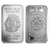 Picture of Golden State Mint (GSM) Aztec Mayan Calendar 5 oz Silver Bar