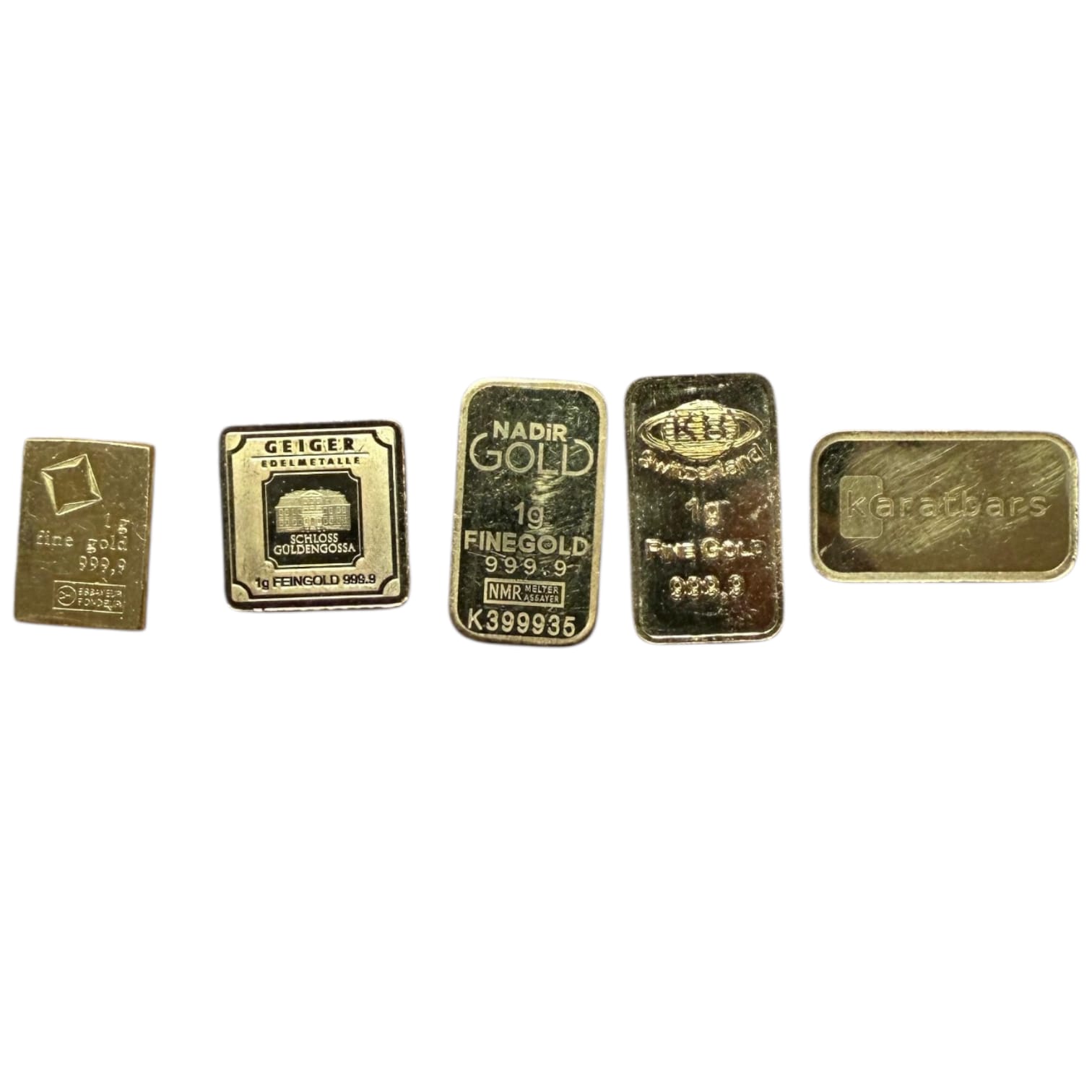 Picture of  1 Gram Fine Raw Gold Bar Random Mint (Varied Condition, Any Mint)